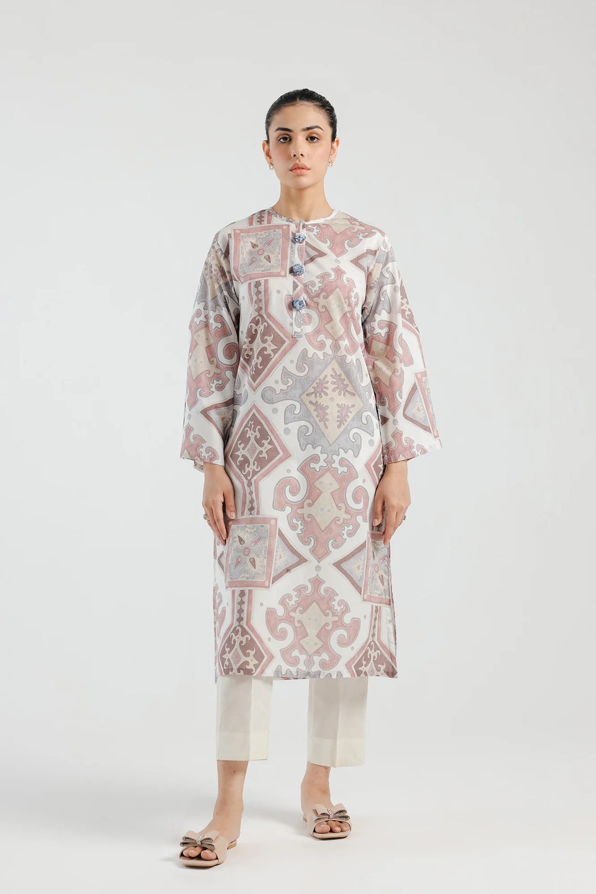 Ethnc - Printed Lawn Shirt - ETH-288