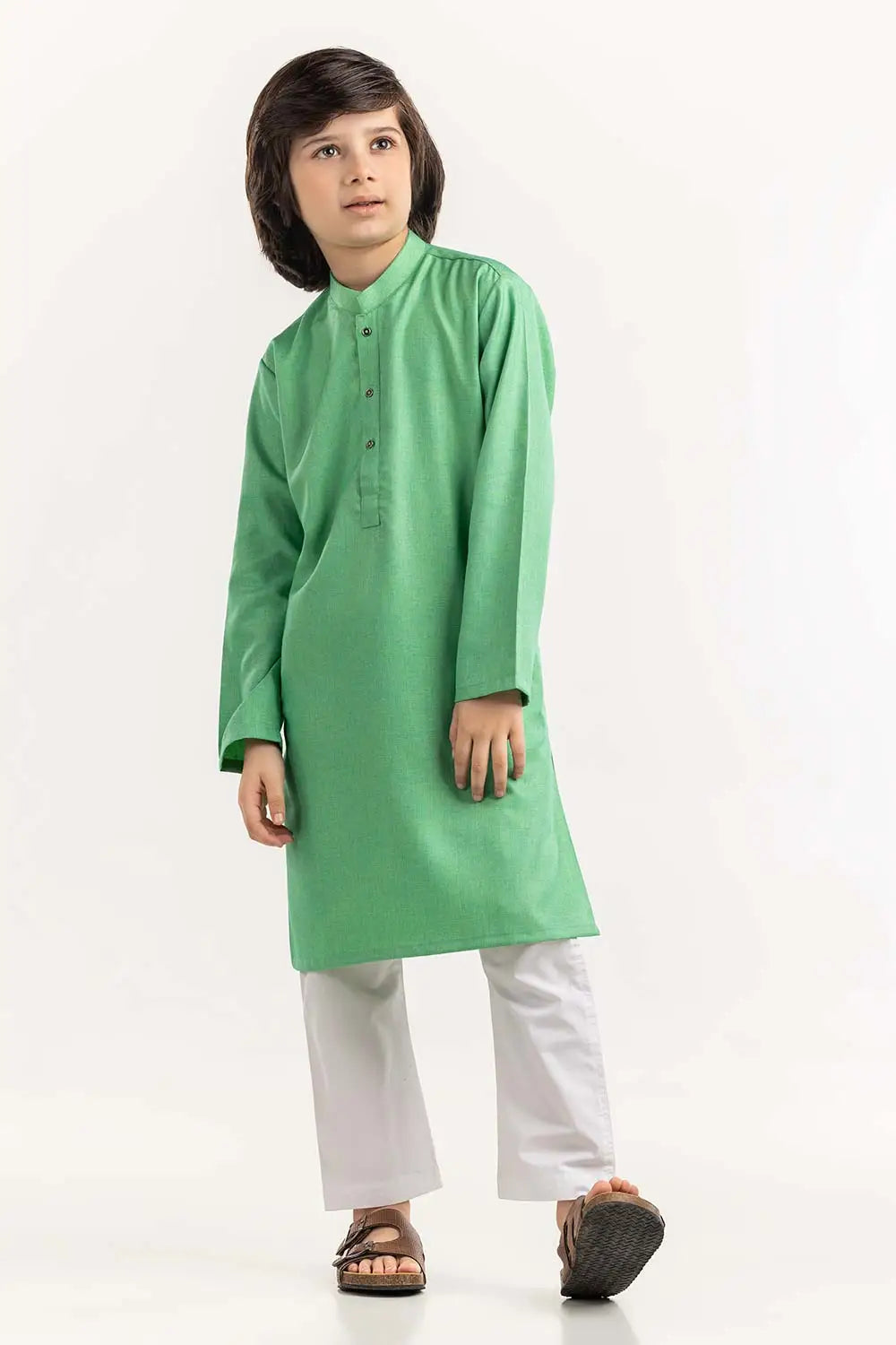 Brand Gulahmed - Green Basic Kurta - GUL-286