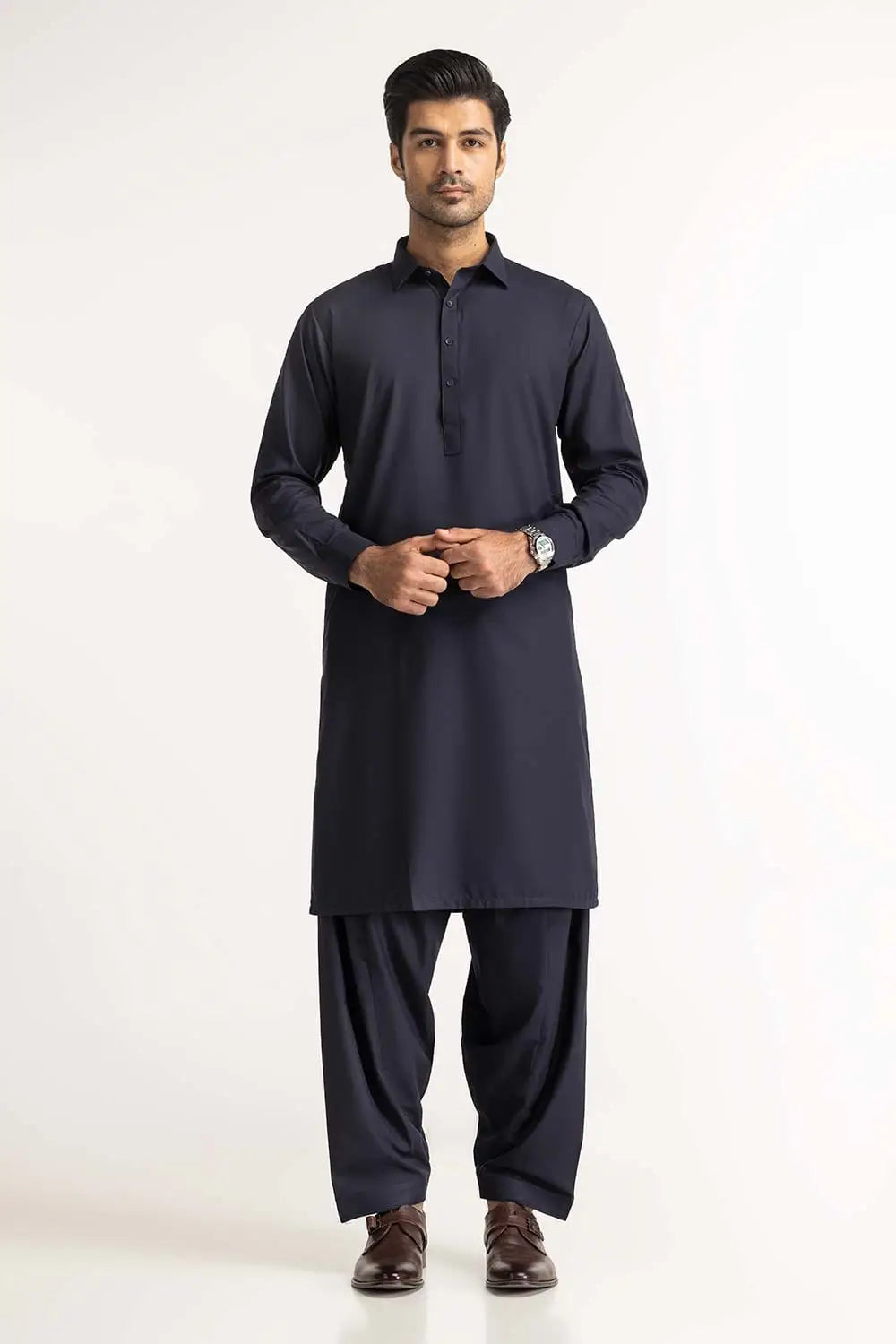 GulAhmed - Navy Blue Basic Suit - GUL-336